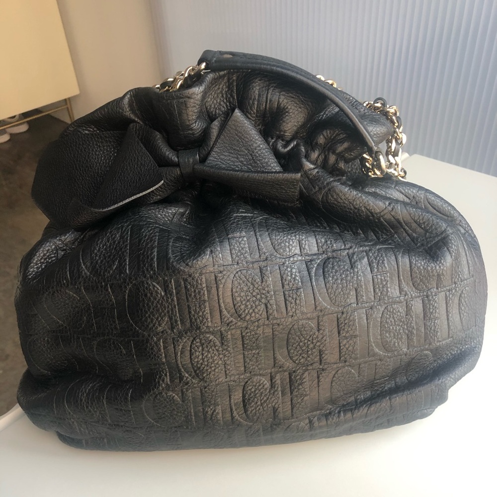 Carolina Herrera Bow Bucket Bag.